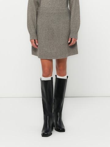 PIECES Spódnica 'PCMALOU' w kolorze brązowy: przód