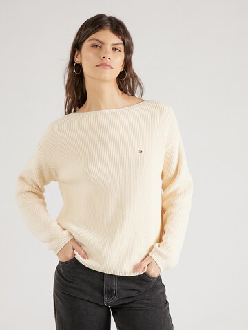 TOMMY HILFIGER Trui in Beige: voorkant