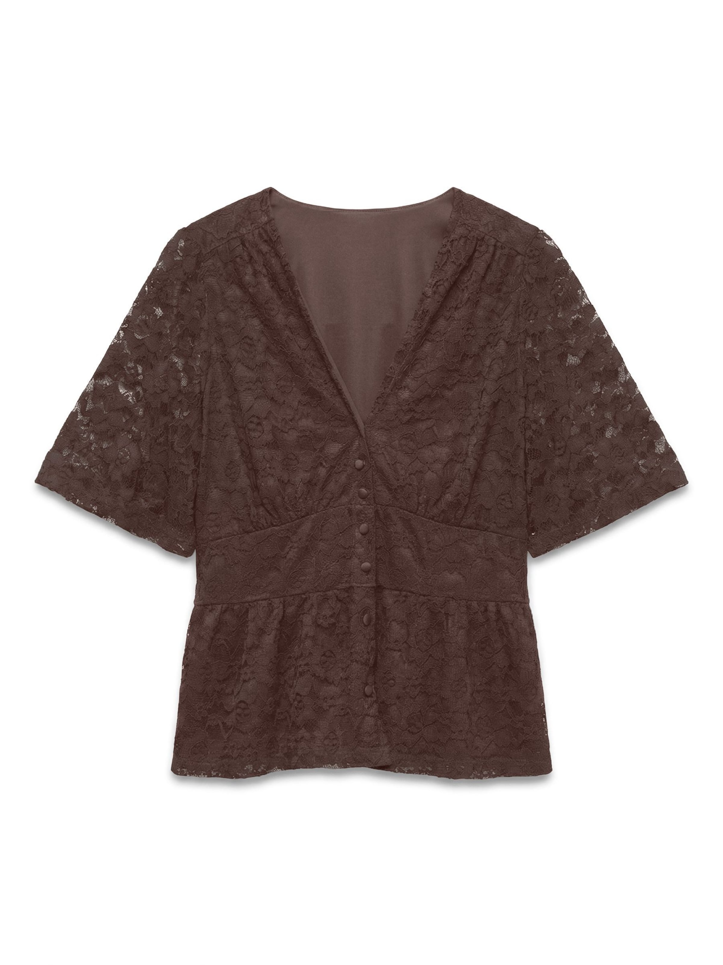 VERO MODA - Blusa 'VMDea' en marrón: frente
