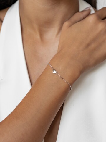 Braccialetto 'Love Heart' di Hey Happiness in argento