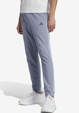 ADIDAS SPORTSWEAR Slim fit Workout Pants in Grey: front