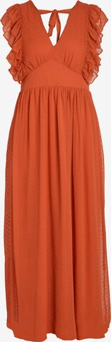 VILA Letnia sukienka 'Renata' w kolorze pomarańczowy: przód