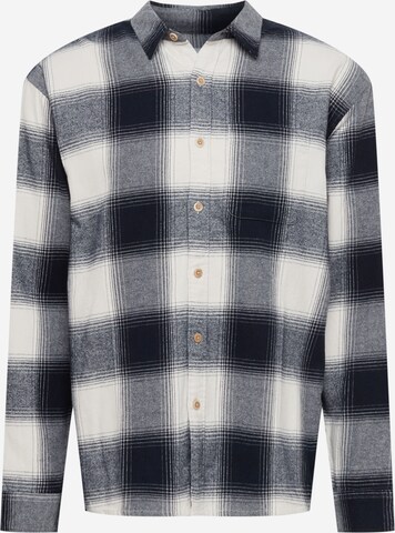 Abercrombie & Fitch Button Up Shirt in Blue: front