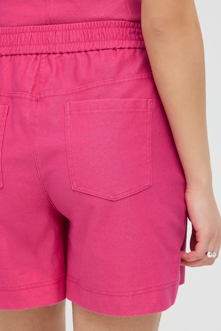 ICHI Loosefit Shorts 'KATE' in Pink