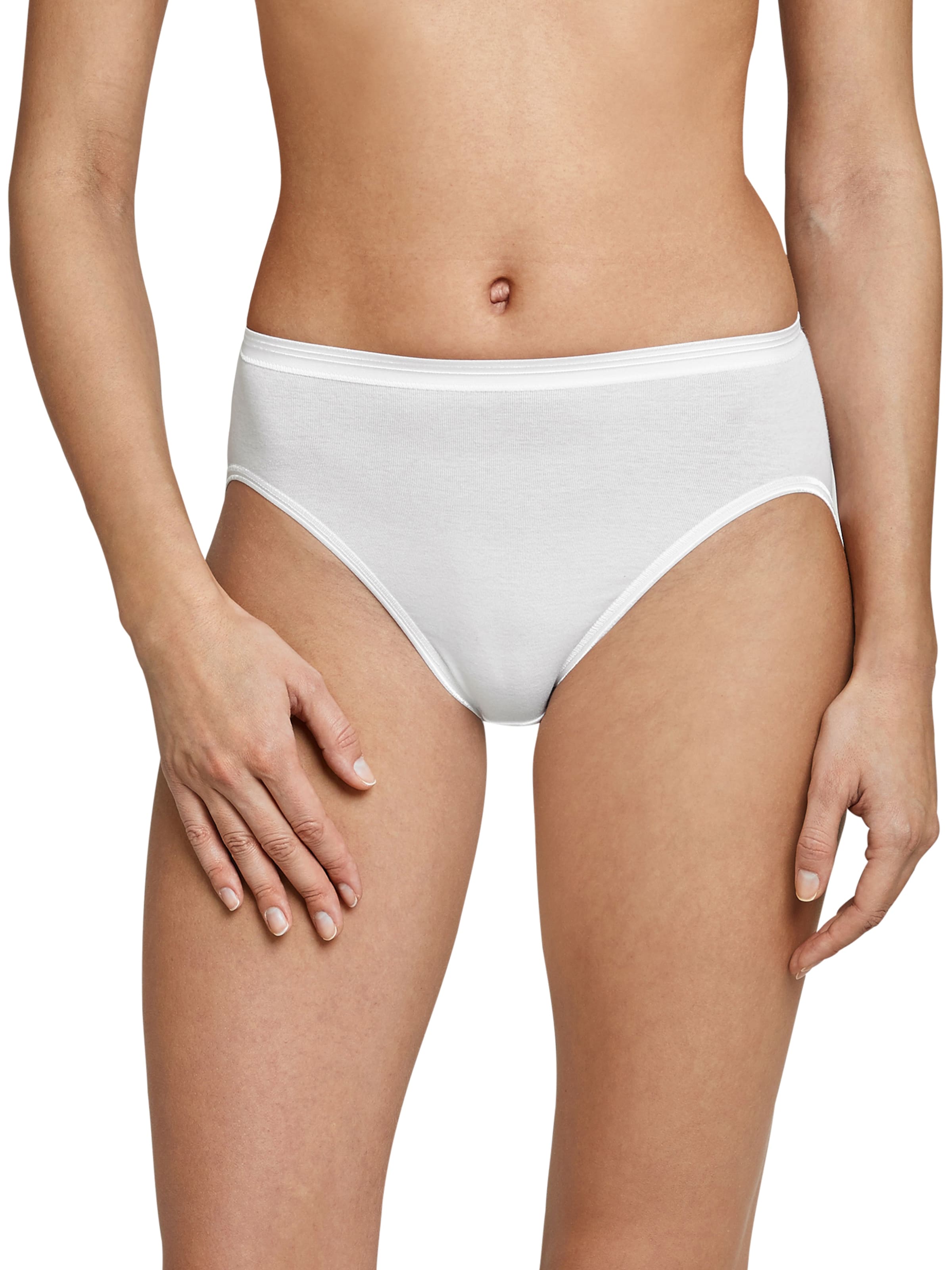 SCHIESSER Broekje 'Luxury' in Wit: voorkant