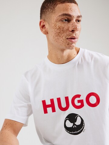 Tricou 'Dightmare_NBC' de la HUGO pe alb