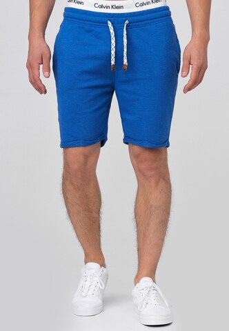 INDICODE JEANS Regular Trousers 'Aldrich' in Blue: front