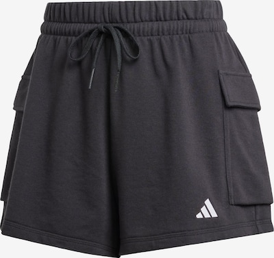 ADIDAS SPORTSWEAR Pantalon de sport 'Essentials' en noir / blanc, Vue avec produit