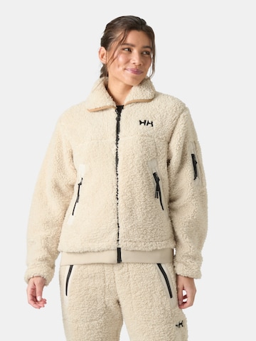 HELLY HANSEN Functionele fleece jas 'MOONLIT' in Beige: voorkant