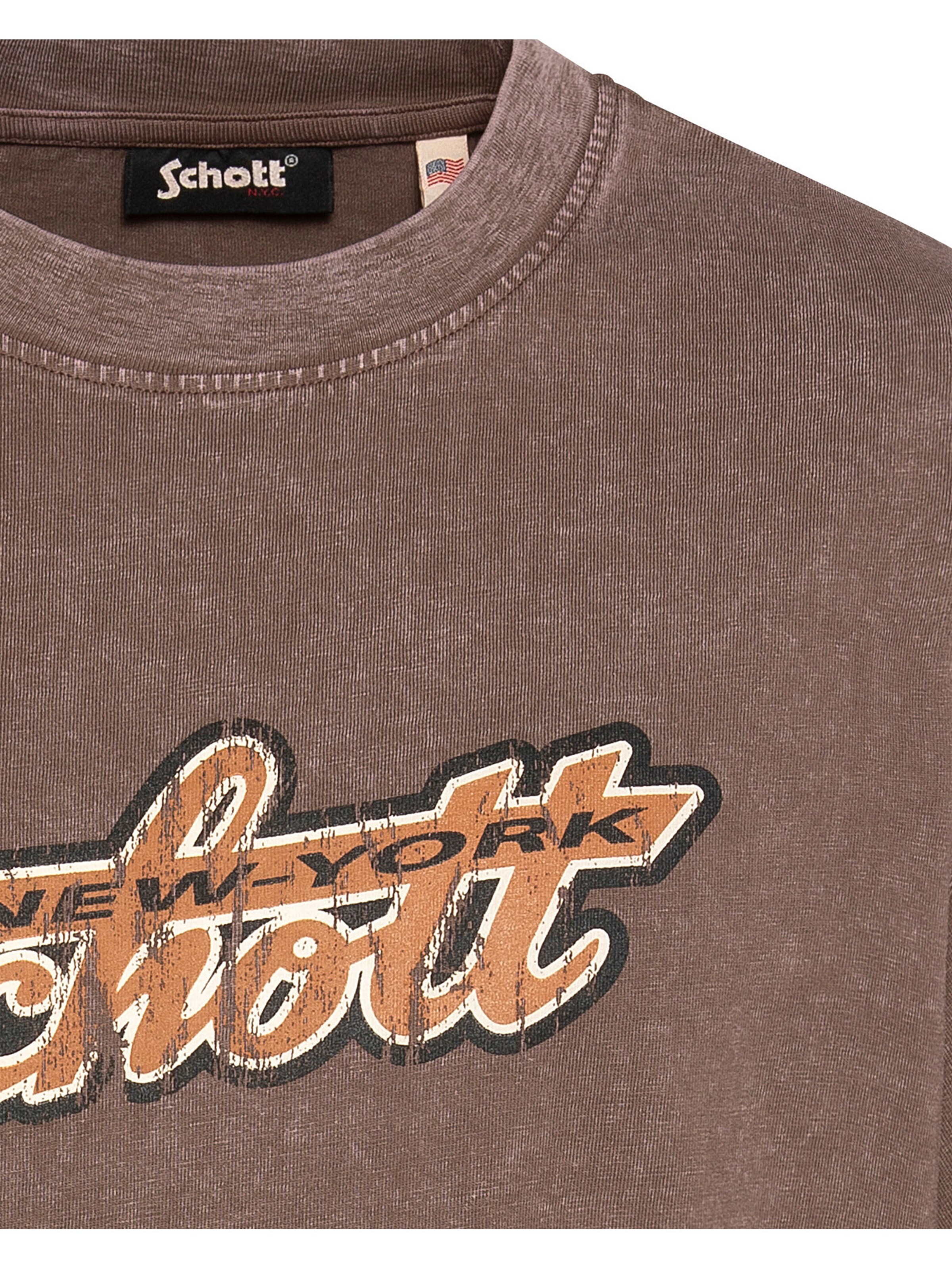 Schott NYC Shirt‌‌‌‌‌‌‌‌‌ in Braun