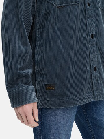 CAMEL ACTIVE Cord Overshirt mit Druckknöpfen in Blau