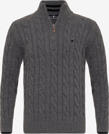 DENIM CULTURE Pullover 'Joey' in Grau: predná strana