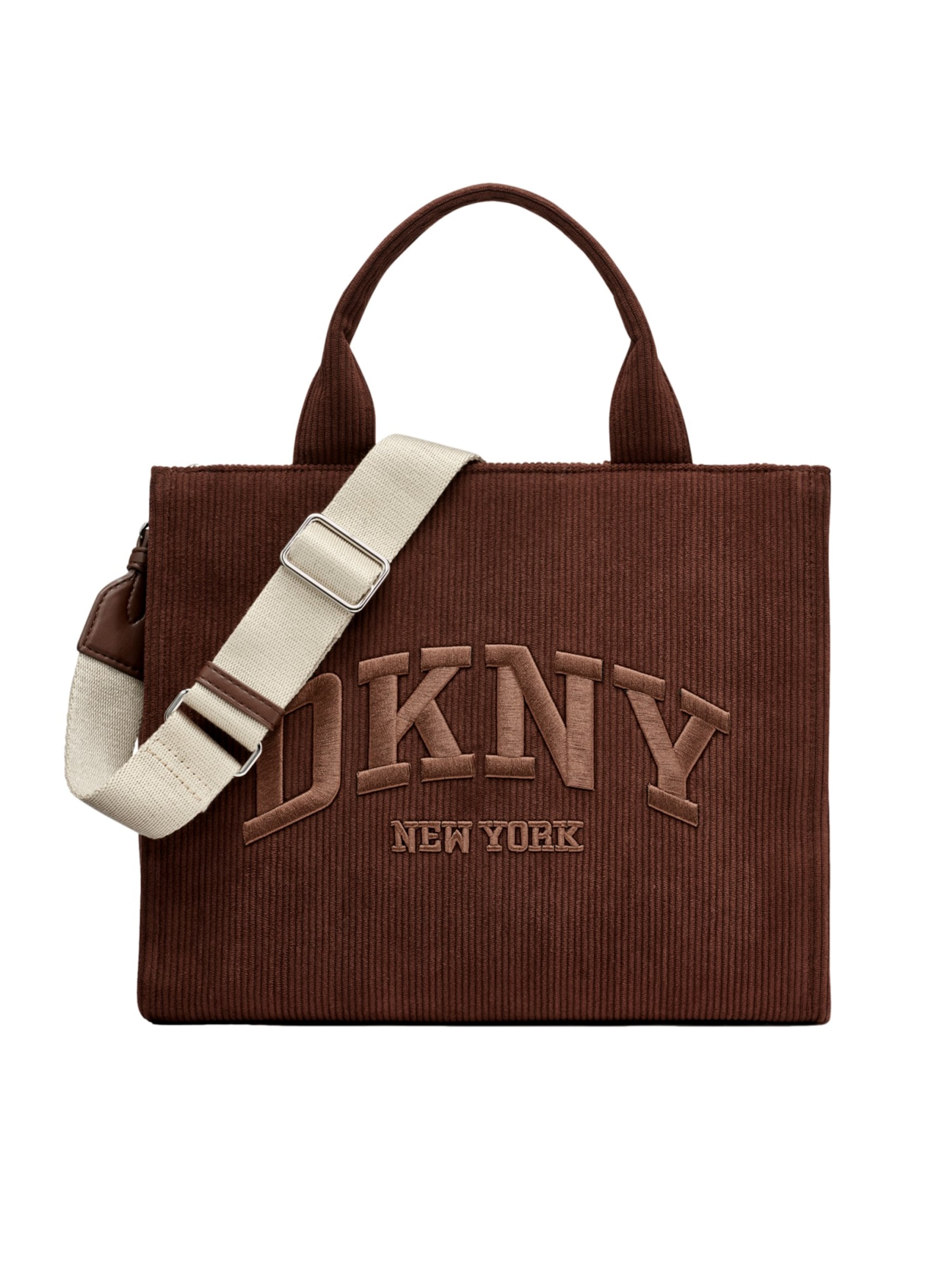 DKNY Sac bandoulière 'HADLEE MD' en brun foncé, Vue avec produit
