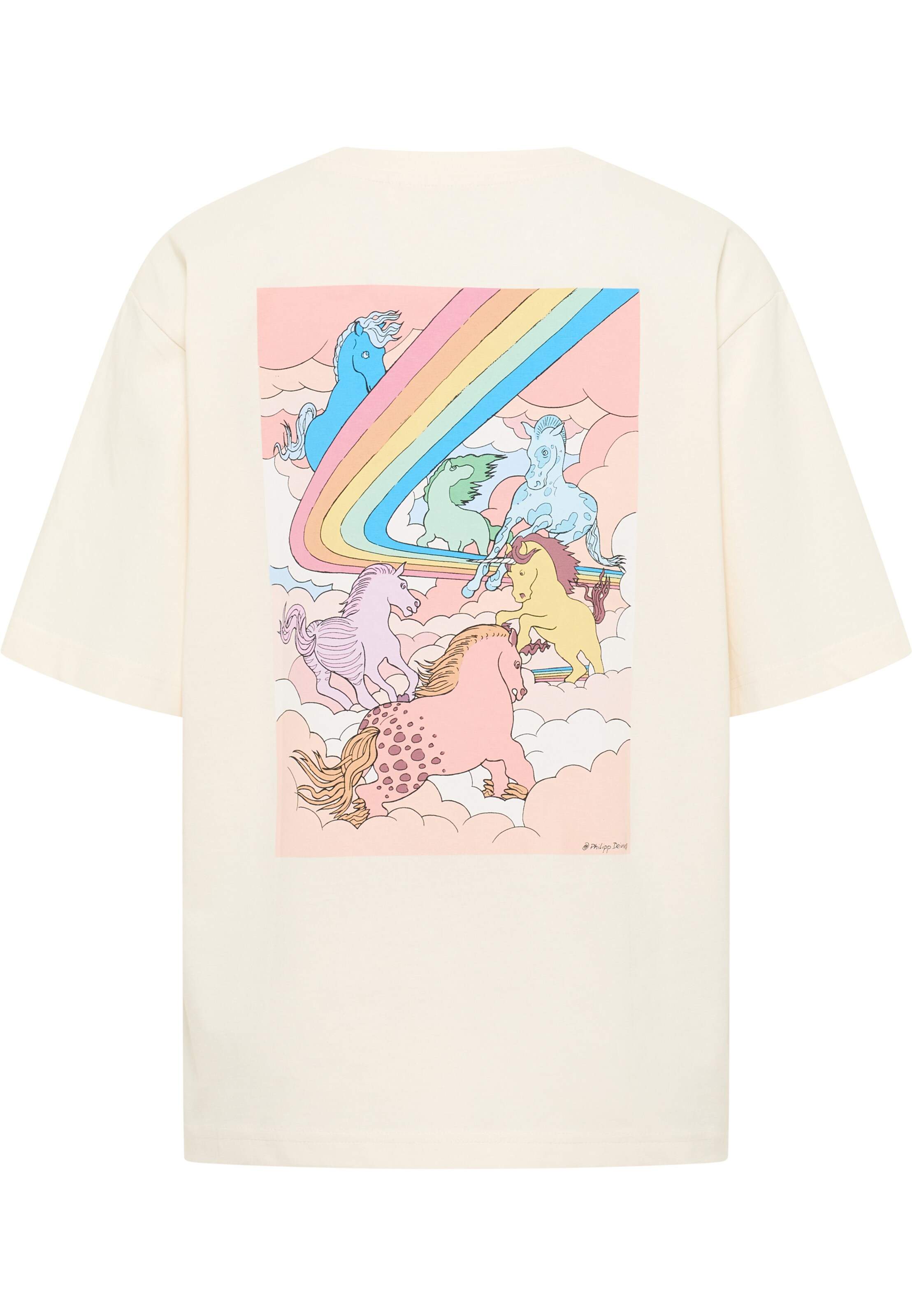 MUSTANG T-Shirt ' Style Welby Pride ' in Weiß