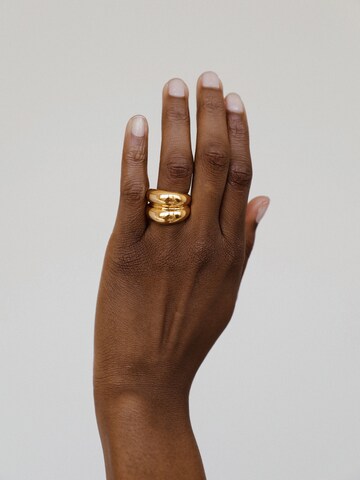 Hey Harper Ring 'Rebecca' in Gold: front