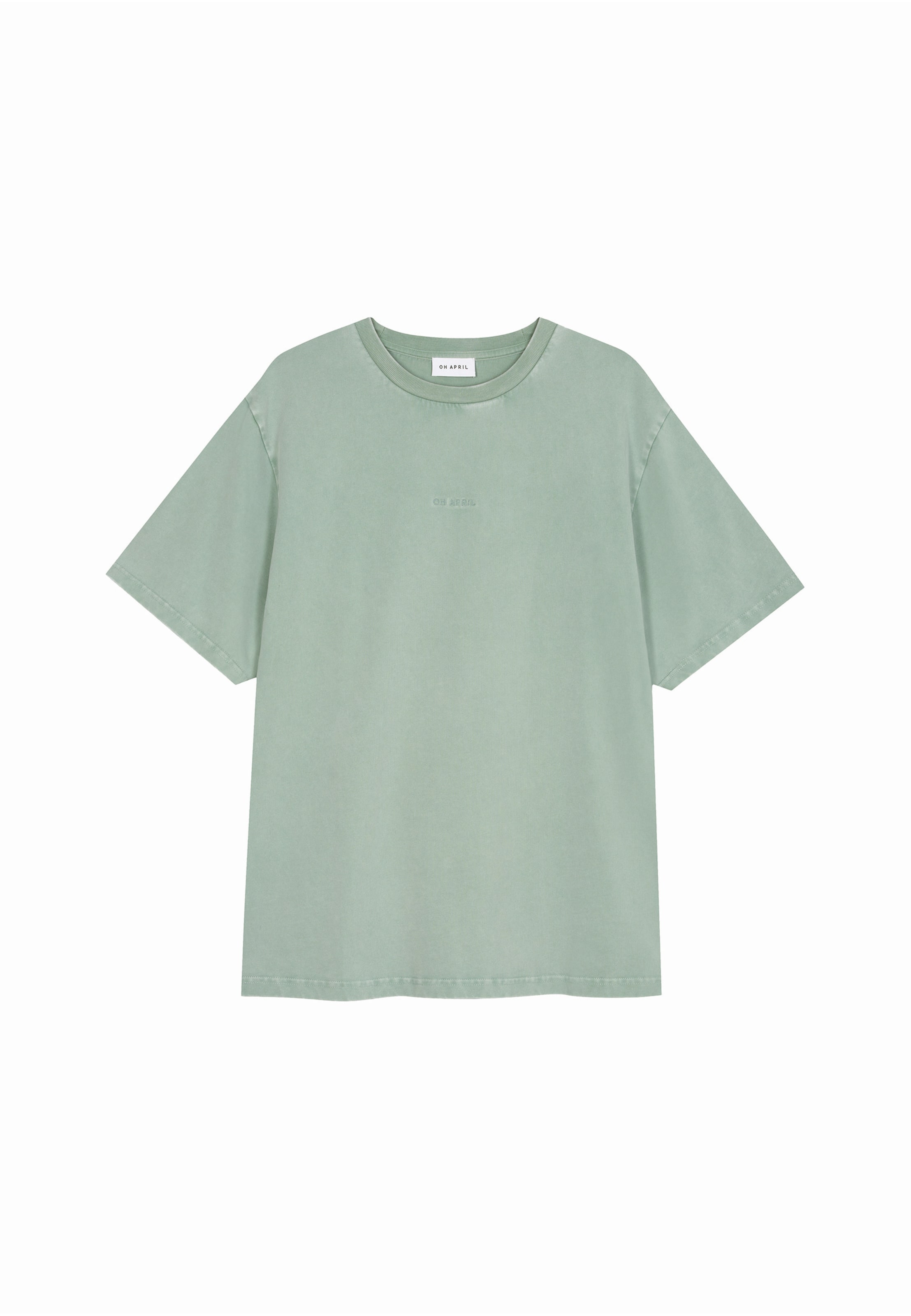 OH APRIL T-shirt en L en menthe, Vue avec produit