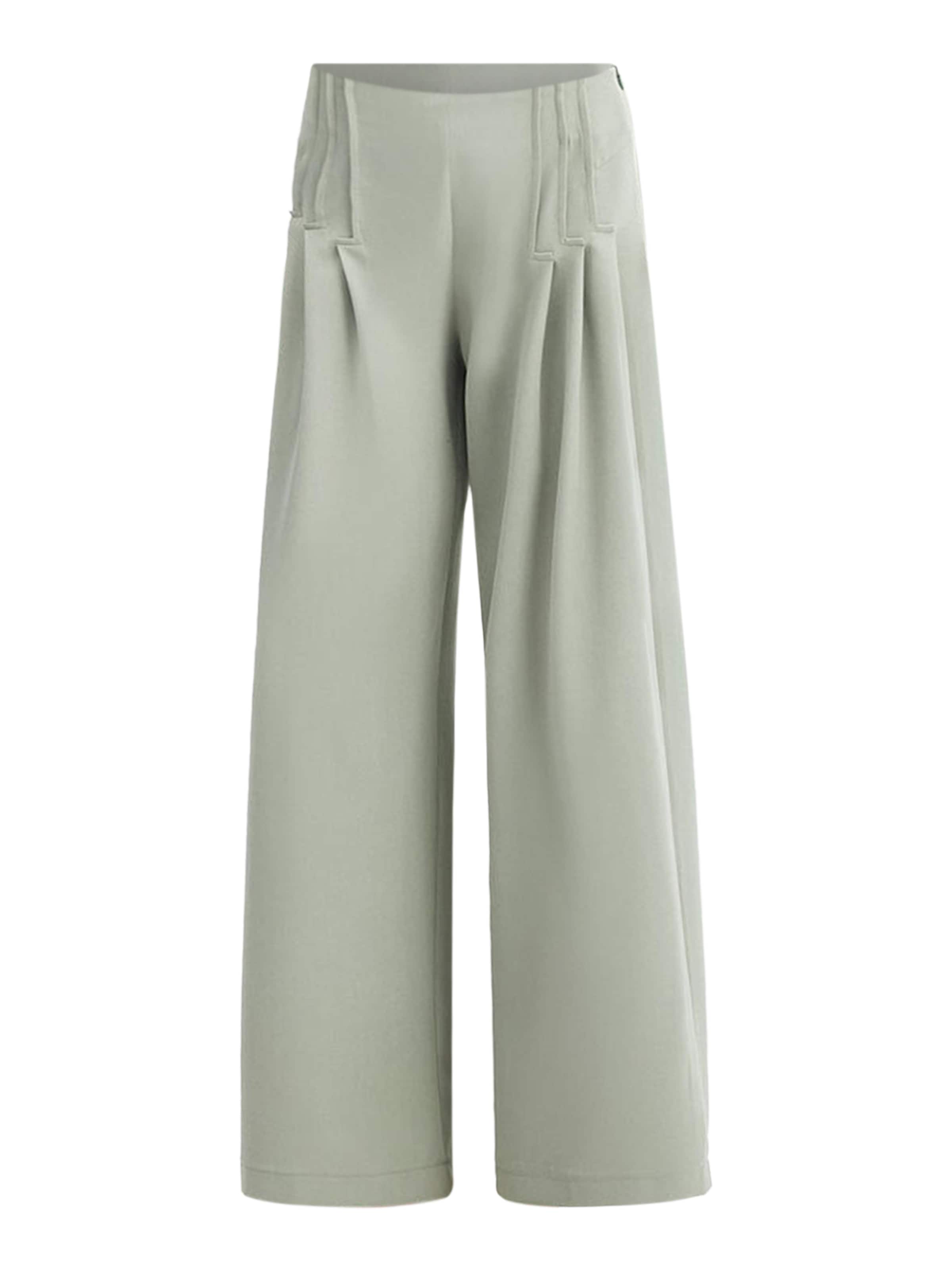 Touche Prive Wide Leg Hose in Grün: Vorderseite