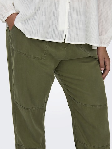 ONLY Carmakoma Loose fit Cargo Pants in Green