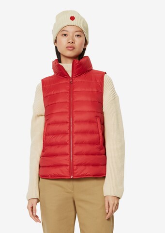 Gilet Marc O'Polo en rouge : devant