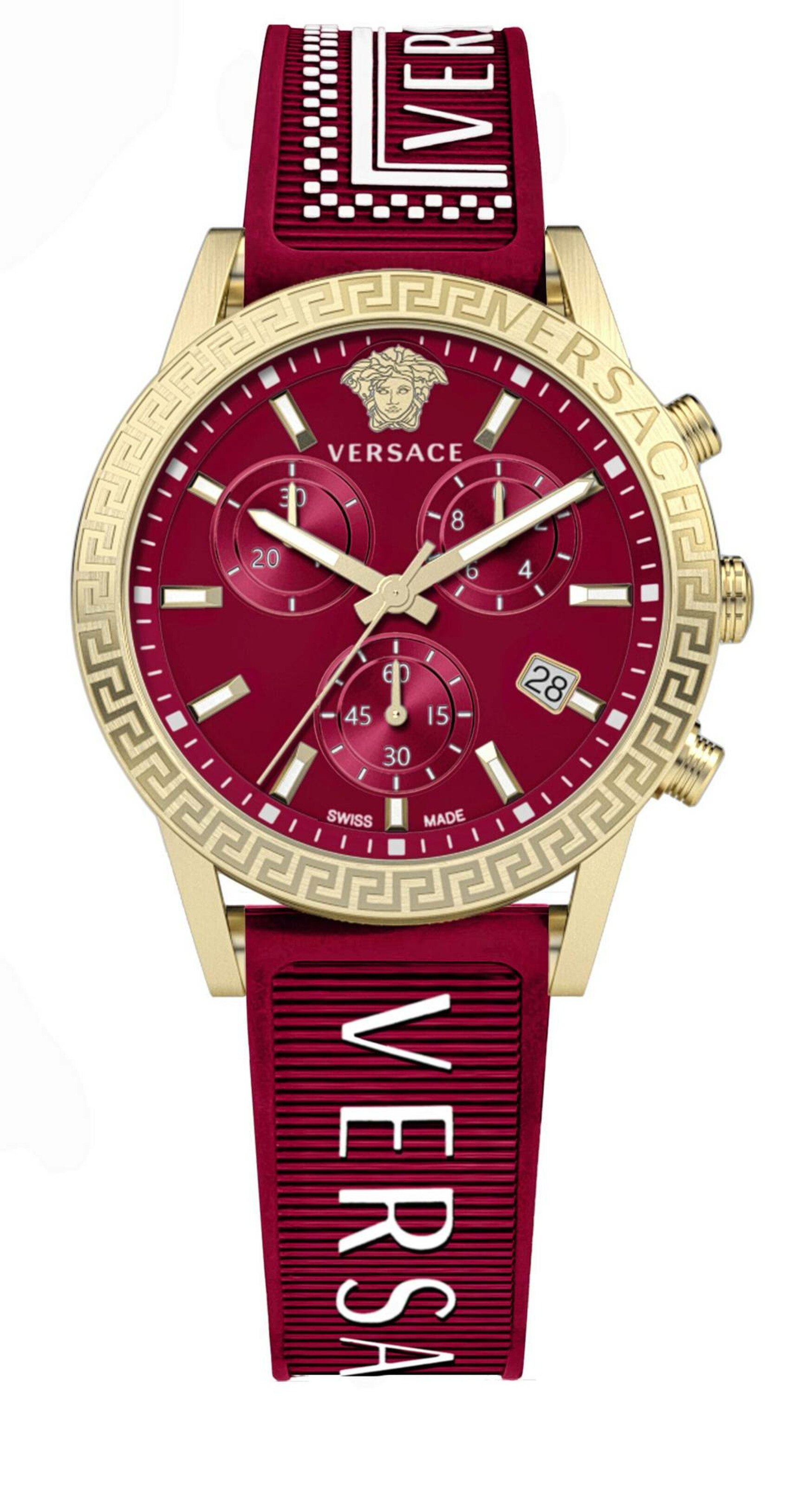 VERSACE Uhr in Rot: Vorderseite