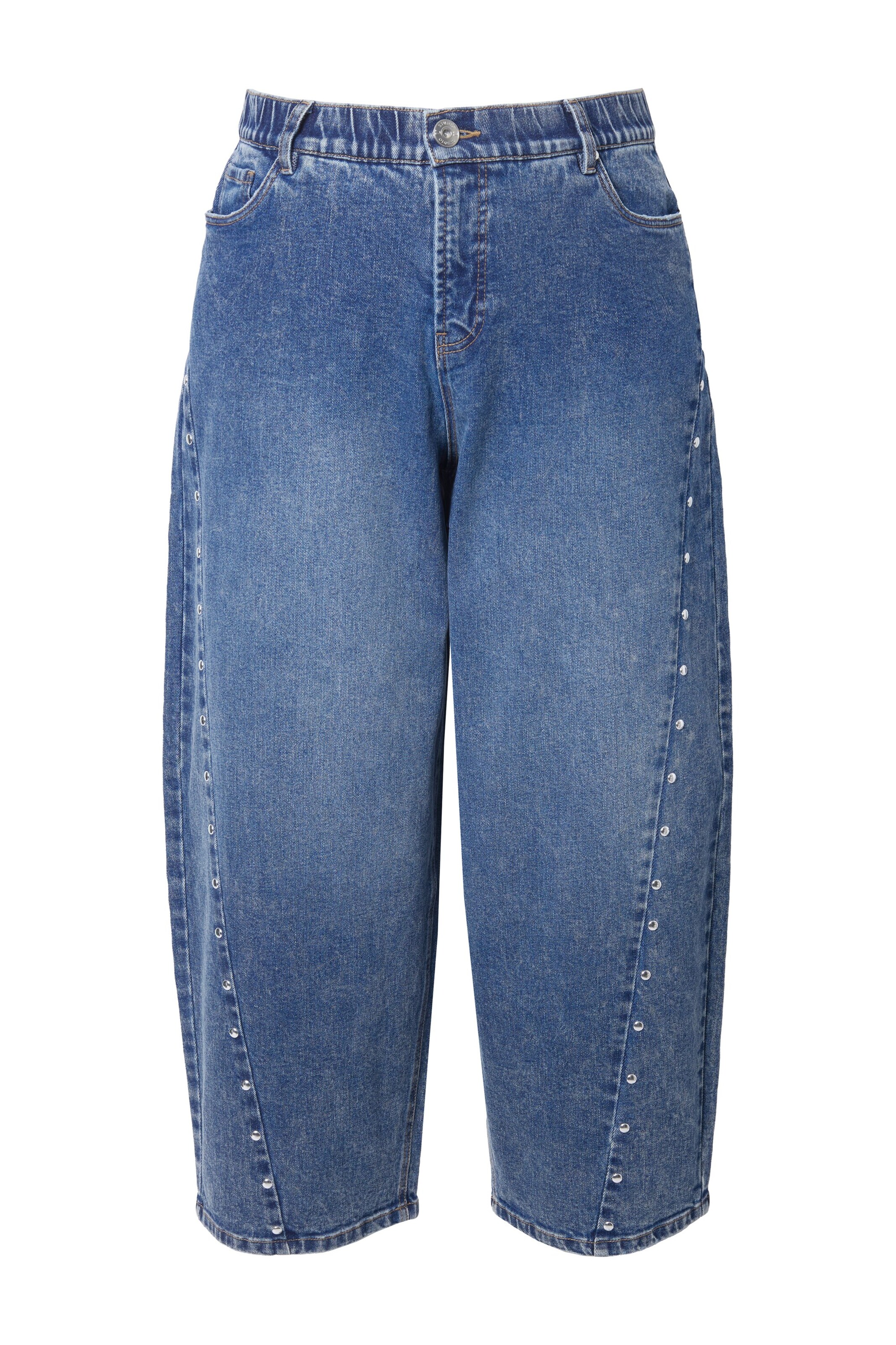 Studio Untold Loosefit Jeans in Blauw: voorkant