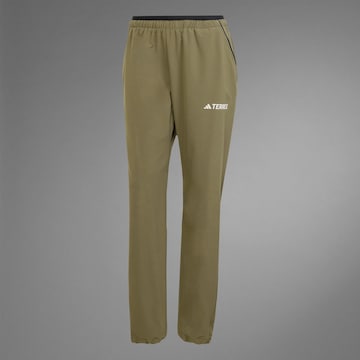 Regular Pantalon outdoor 'Lifeflex' ADIDAS TERREX en vert