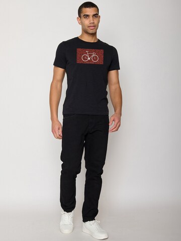 GREENBOMB Shirt 'Bike Cube' in Black