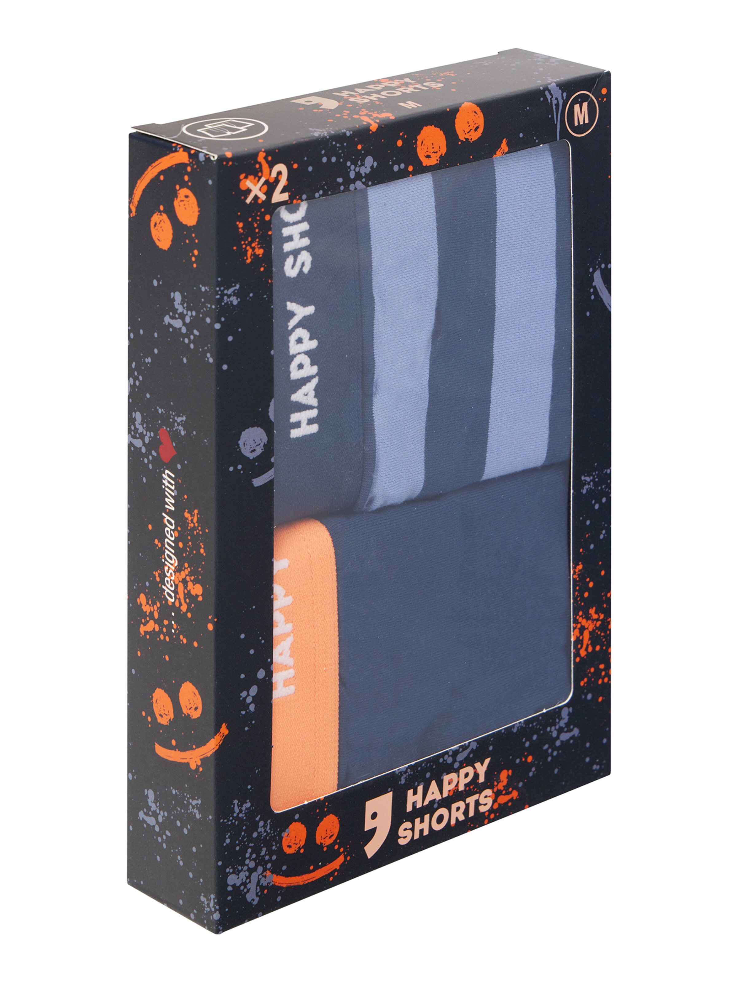 Happy Shorts Boxershorts ' Trunks ' in Blauw