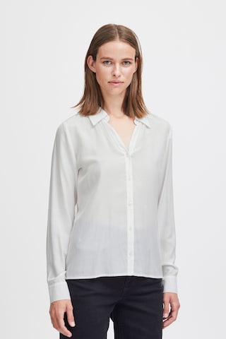 b.young Blouse 'Hubba' in Wit: voorkant