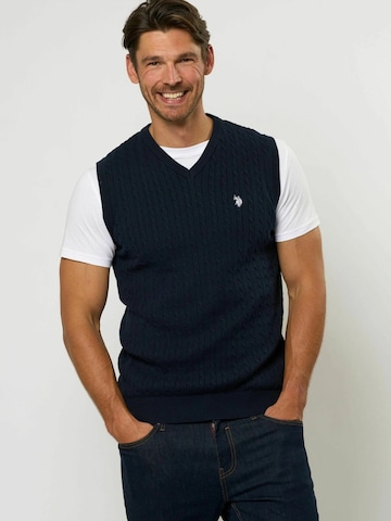 Débardeur 'Samuel' U.S. POLO ASSN. en bleu : devant