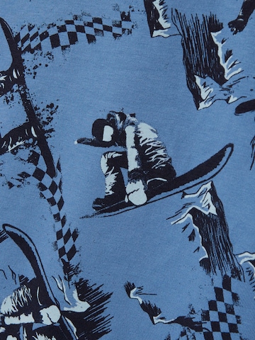 NAME IT Schlafanzug 'Snowboard' in Blau