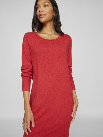 VILA Gebreide jurk in Rood