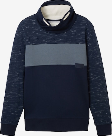 TOM TAILOR - Sweatshirt em azul: frente