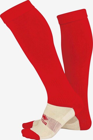 Chaussettes de sport Errea en rouge : devant