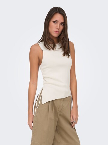 Top 'ONLMilo' di ONLY in bianco: frontale