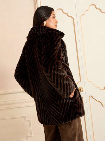 Manteau mi-saison 'Chevron' love & roses en marron