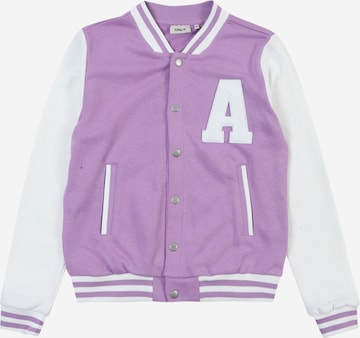 ONLY GIRLS Välikausitakki 'KOGRocky' värissä lila: etupuoli