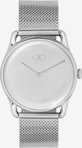 August Berg Analog Watch in Silver: front