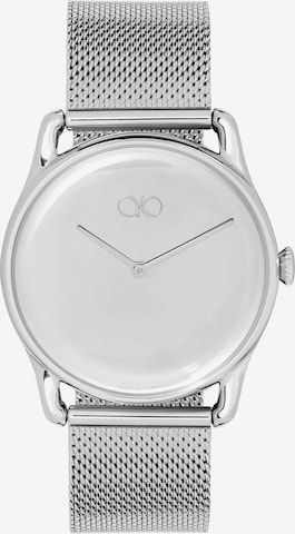 August Berg Analog Watch in Silver: front