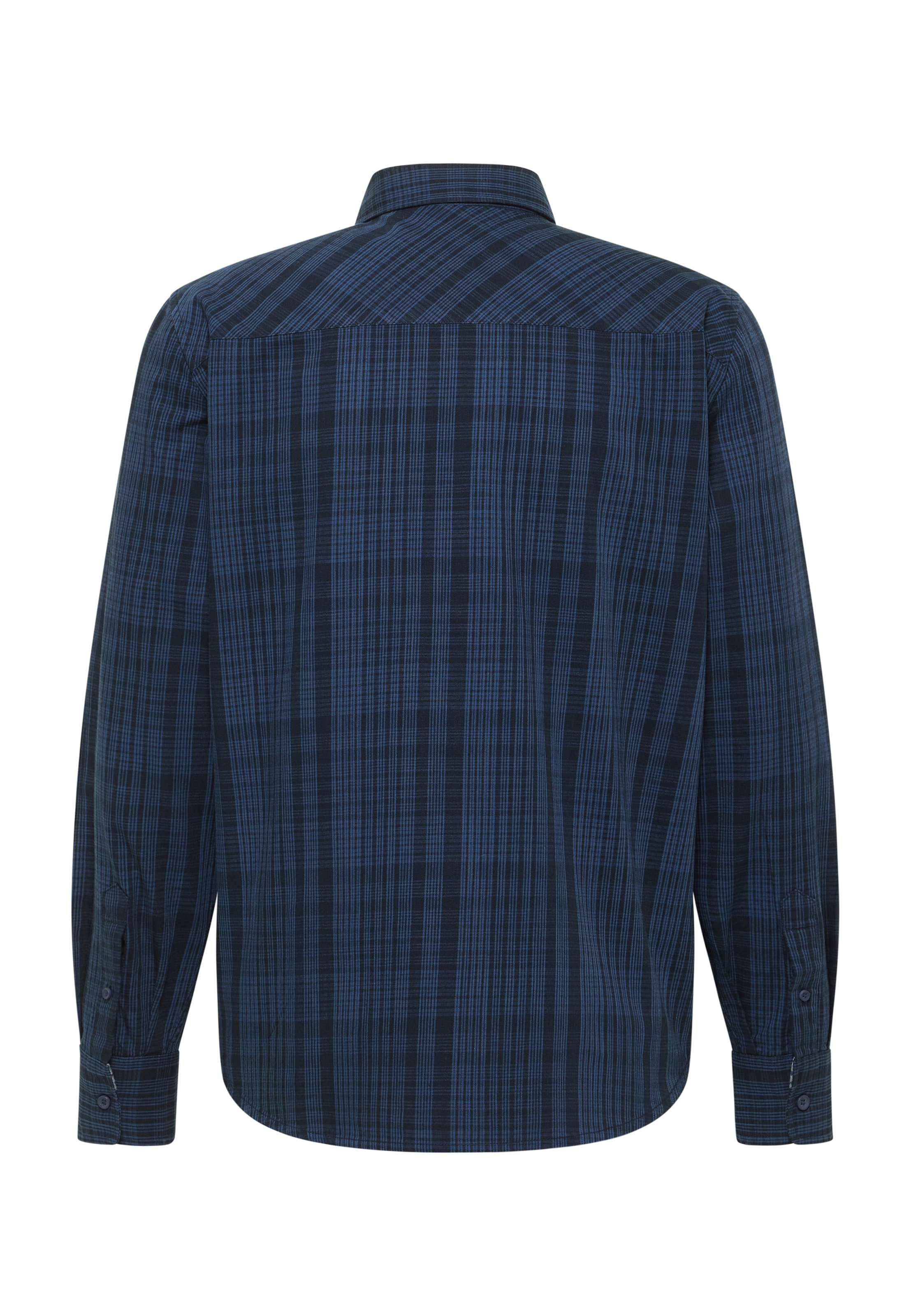 MUSTANG Regular fit Button Up Shirt ' Style Elmore ' in Blue