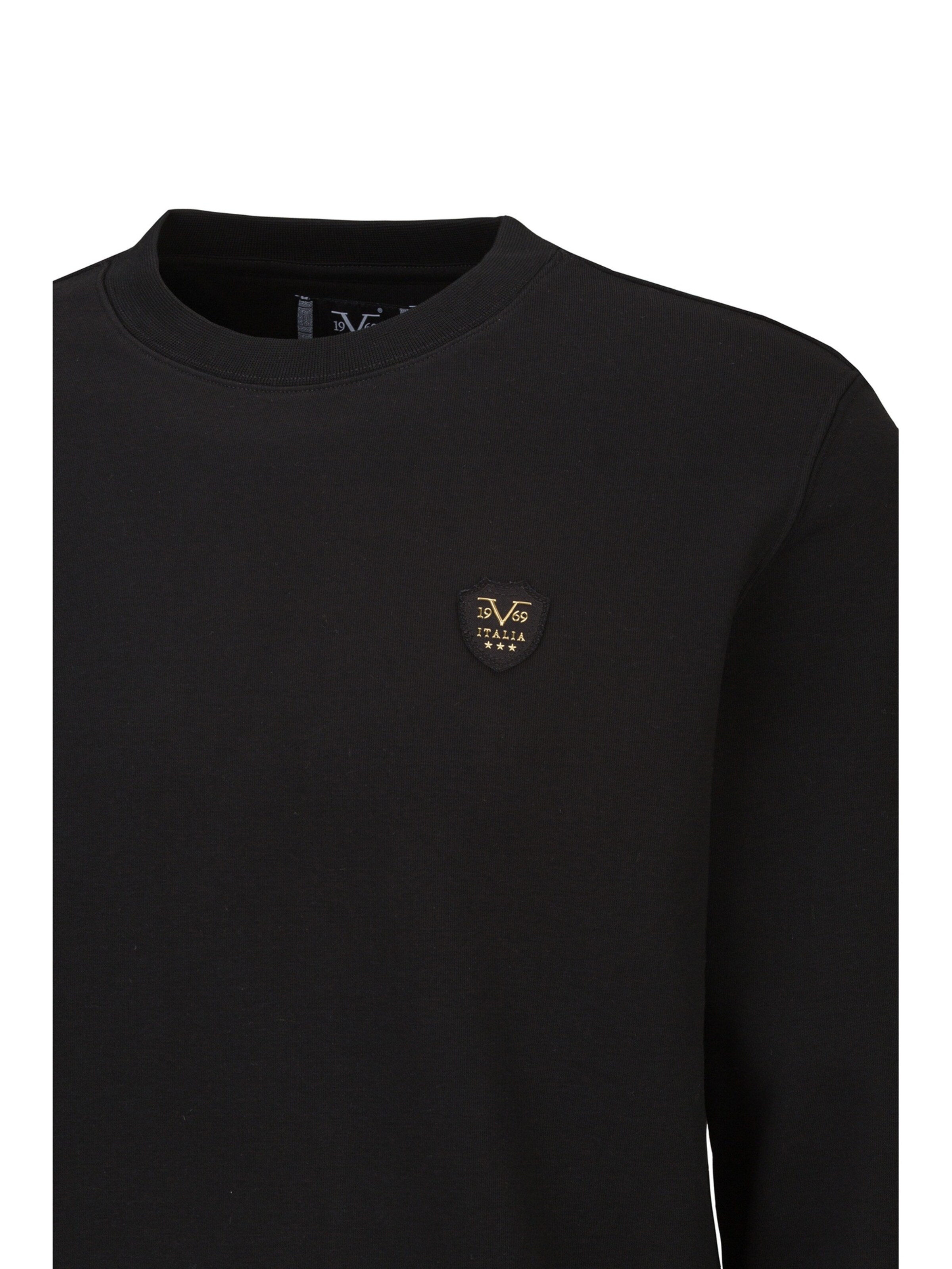 19V69 ITALIA Sweatshirt 'Nico' in Black