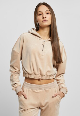 FUBU Sweatshirt in Beige: front