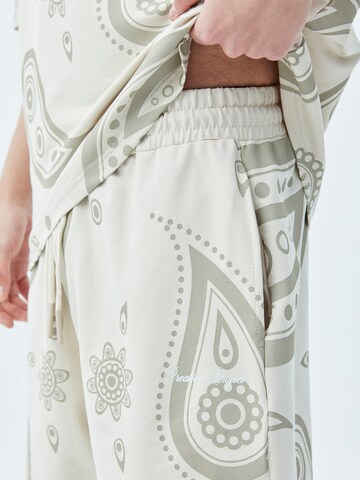 VAMOS CLO Wide leg Broek 'Ardennes' in Beige