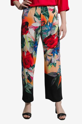 Ulla Popken Wide leg Broek in Gemengde kleuren: voorkant