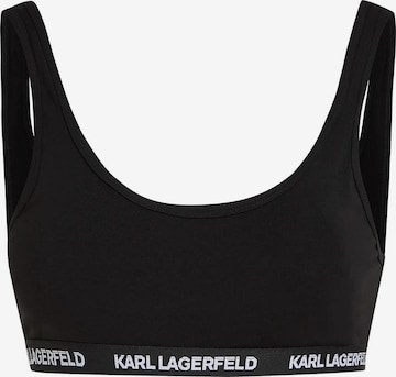 Karl Lagerfeld Bustier Rintaliivi värissä musta: etupuoli
