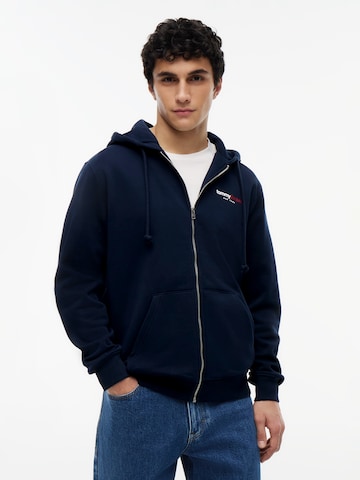 Tommy Jeans Sweat jacket 'DNA' in Blue