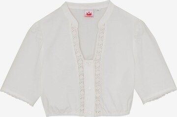 SPIETH & WENSKY Klederdracht blouse 'Brandis' in Wit: voorkant