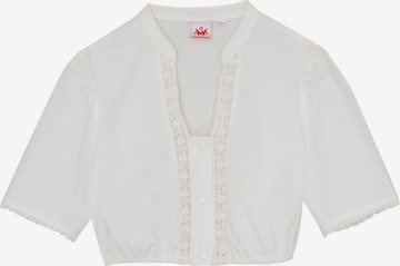 Blouse folklorique 'Brandis' SPIETH & WENSKY en blanc : devant