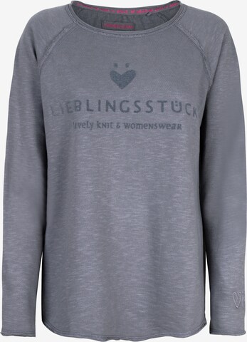 LIEBLINGSSTÜCK Sweatshirt in Grey: front
