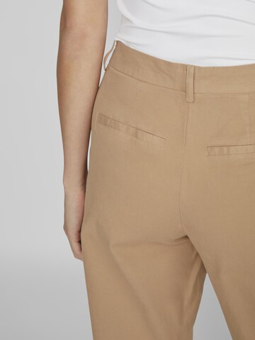VILA Regular Trousers in Brown